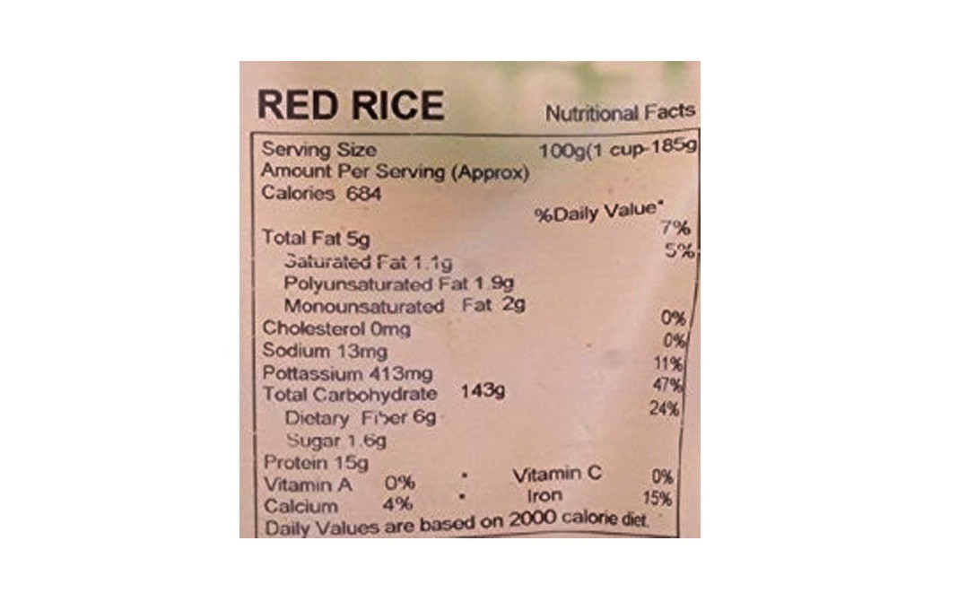 Go Earth Organic Red Rice    Pack  1 kilogram